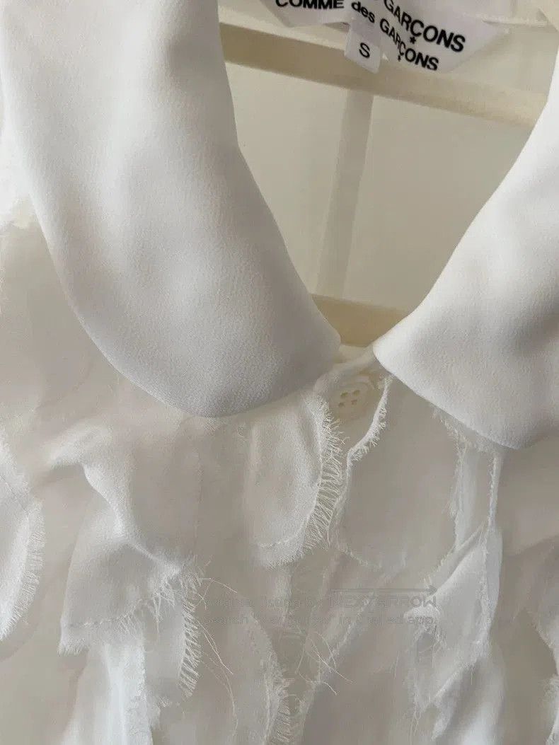 Comme des Garcons comme des garcons white ruffled collar shirt. Size US M / EU 48-50 / 2 - 4 Thumbnail