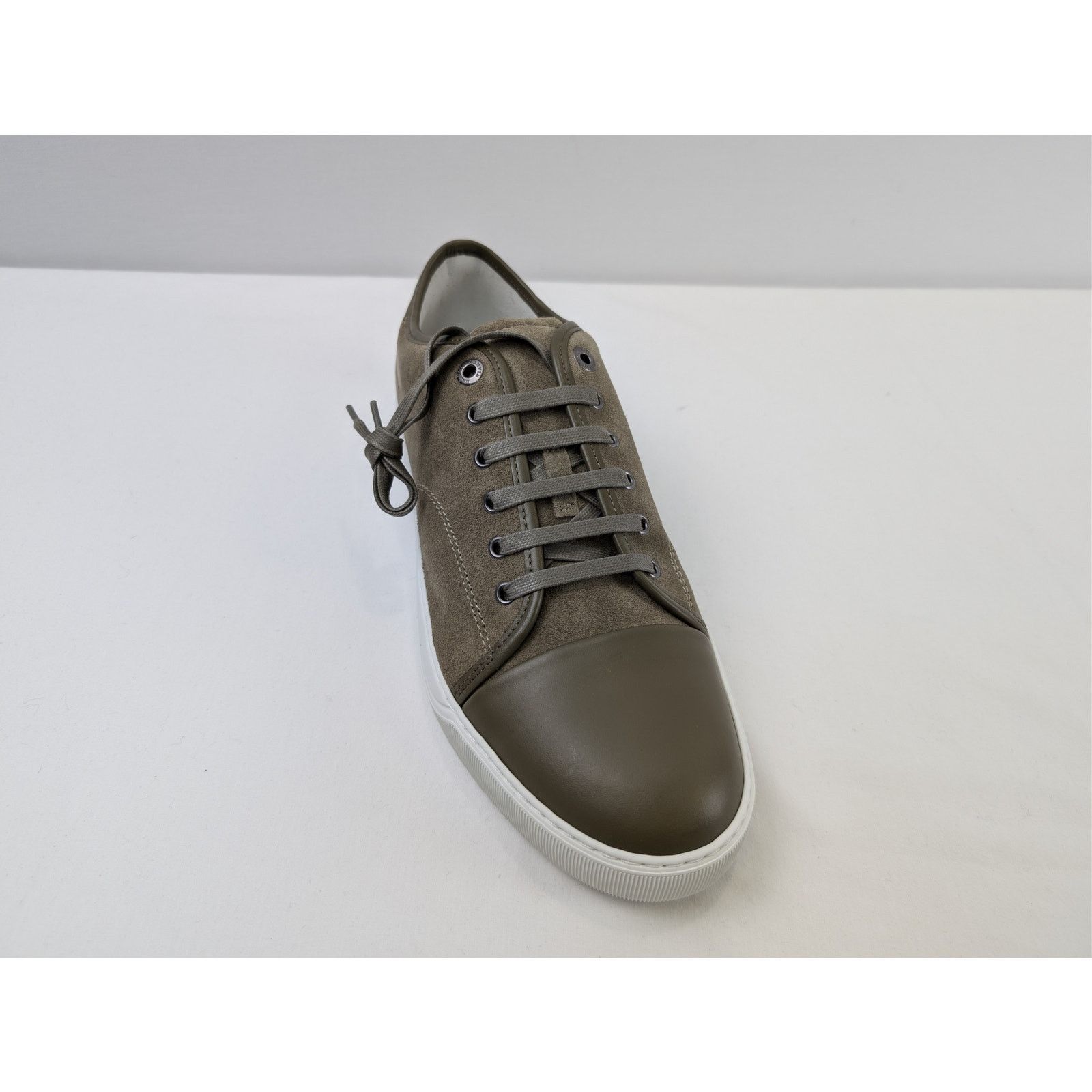 Lanvin o1rshd1 DBB1 Sneakers Shoe in Brown/White Size US 11 / EU 44 - 3 Thumbnail