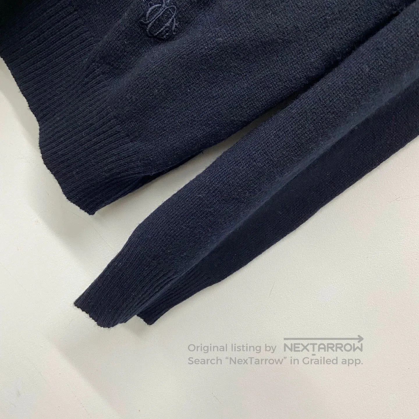 Dior navy blue cd cashmere sweater by dior. Size US L / EU 52-54 / 3 - 3 Thumbnail