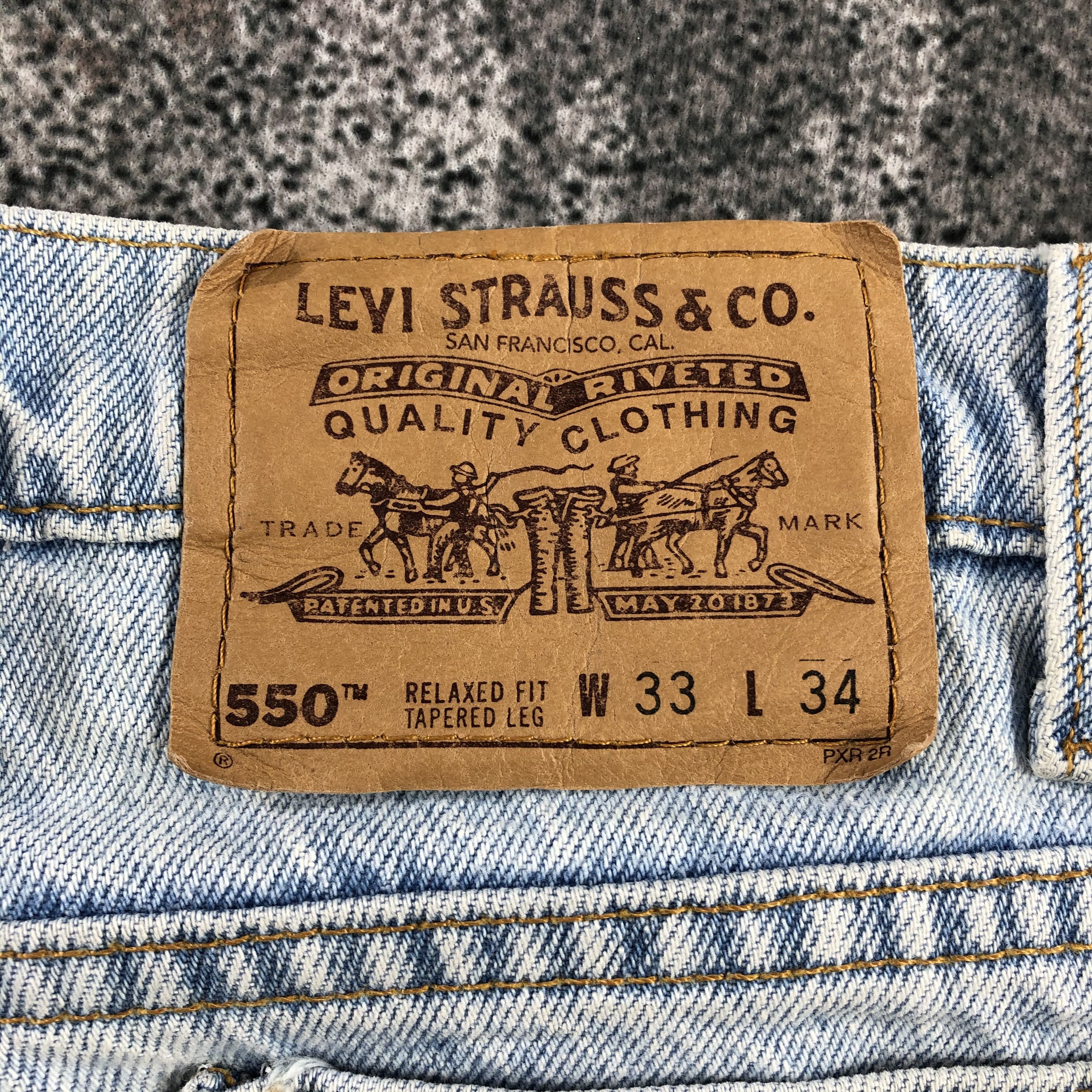 Levi's Vintage 90s Levi's 550 Jeans Relaxed Fit Denim KJ832 Size US 33 - 5 Thumbnail