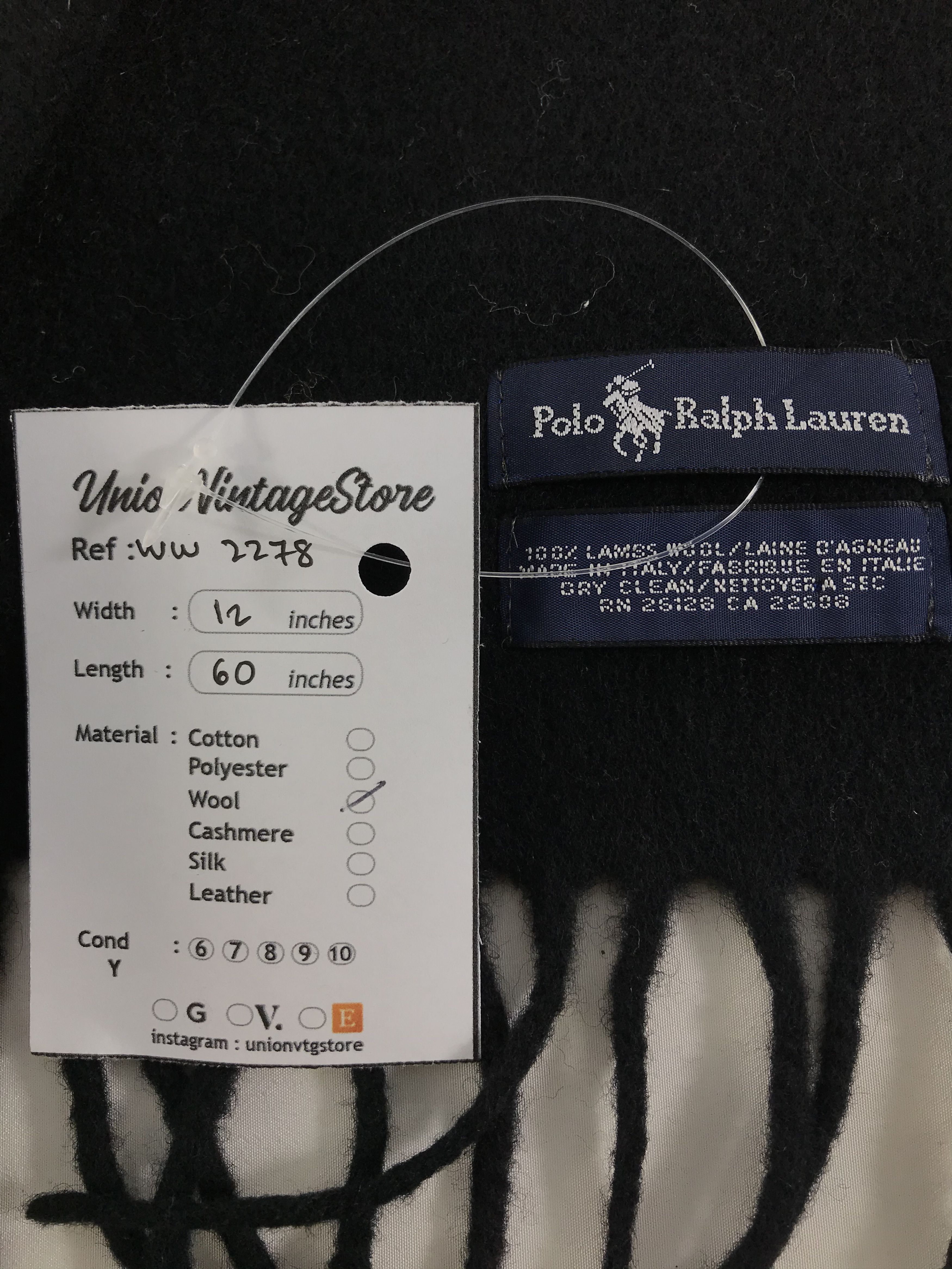 Polo Ralph Lauren × Vintage Polo Ralph Lauren Scarf / Muffler / Neckwear - WW2278 Size ONE SIZE - 5 Thumbnail