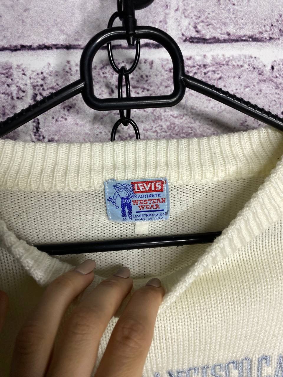 Levi's Vintage Clothing Womens Levi’s Vintage Clothing Sweaters 501 luxury big logo Size S / US 4 / IT 40 - 4 Thumbnail