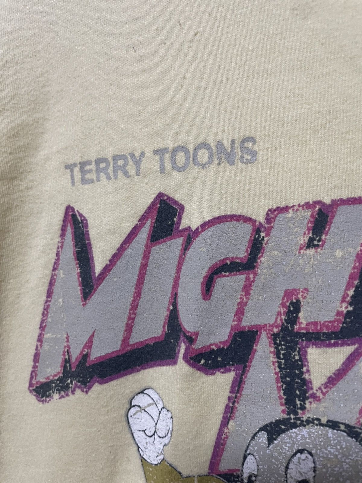 Cartoon Network × Vintage Vintage Mighty Mouse Comics T Shirt Cartoon Anima Tee Rare Size US XXL / EU 58 / 5 - 4 Thumbnail