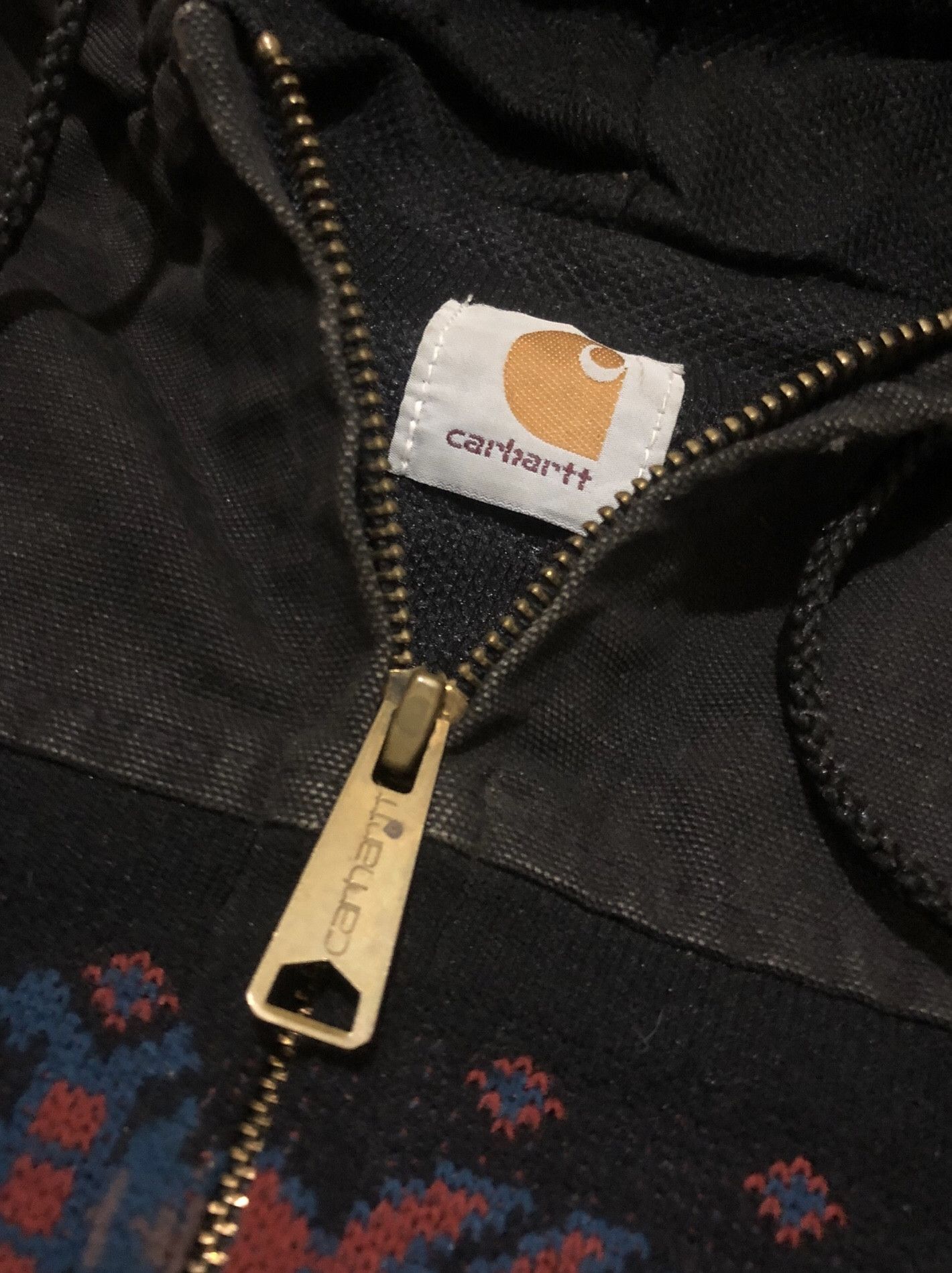 Carhartt 🔥Vintage 90s CARHARTT Aztec Southwest Zip Up Hoodie Jacket Size US L / EU 52-54 / 3 - 12 Thumbnail