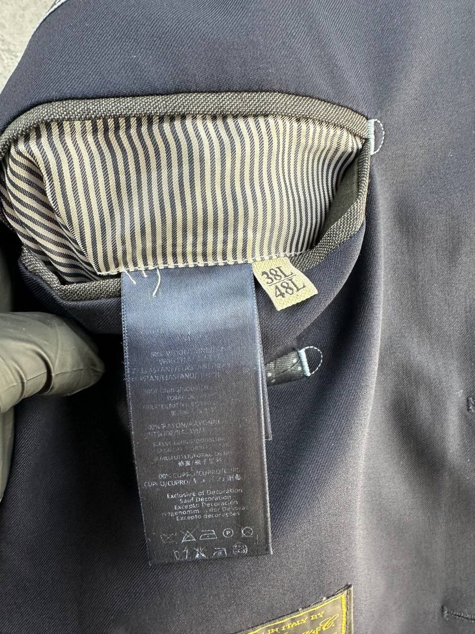 Hackett × Loro Piana Hackett Mayfair x Loro Piana Navy Stretch Wool Blazer Jacket Size 48L - 11 Thumbnail