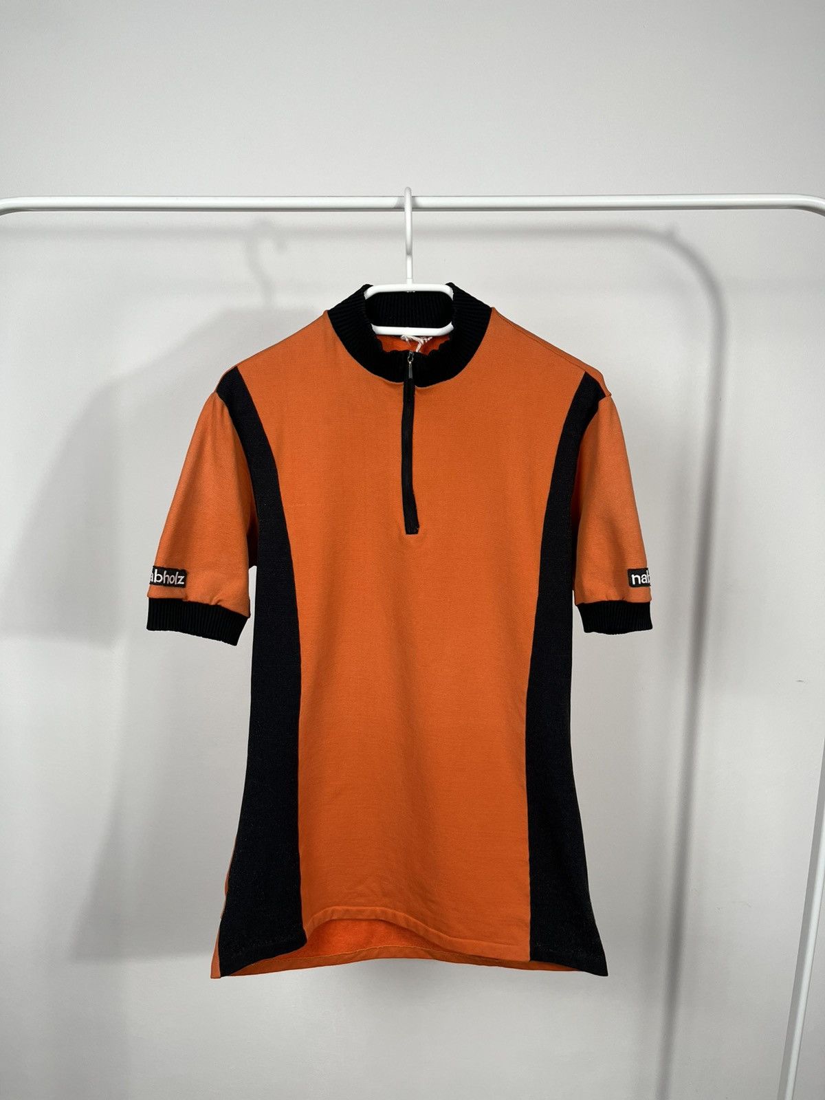 Other Vintage Nabholz Cycling Jersey Orange Black Zip-Up Retro Fit Size US M / EU 48-50 / 2 - 1 Thumbnail
