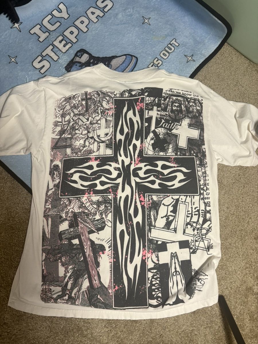 HELLSTAR white Hellstar Lord And Savior graphic t-shirt size large Size US L / EU 52-54 / 3 - 2 Thumbnail