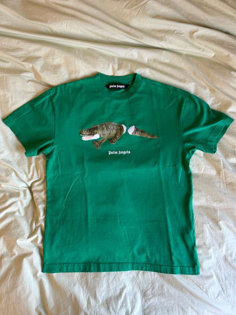 Palm Angels Palm Angels Crocodile Logo Tee Size US L / EU 52-54 / 3 - 1 Thumbnail