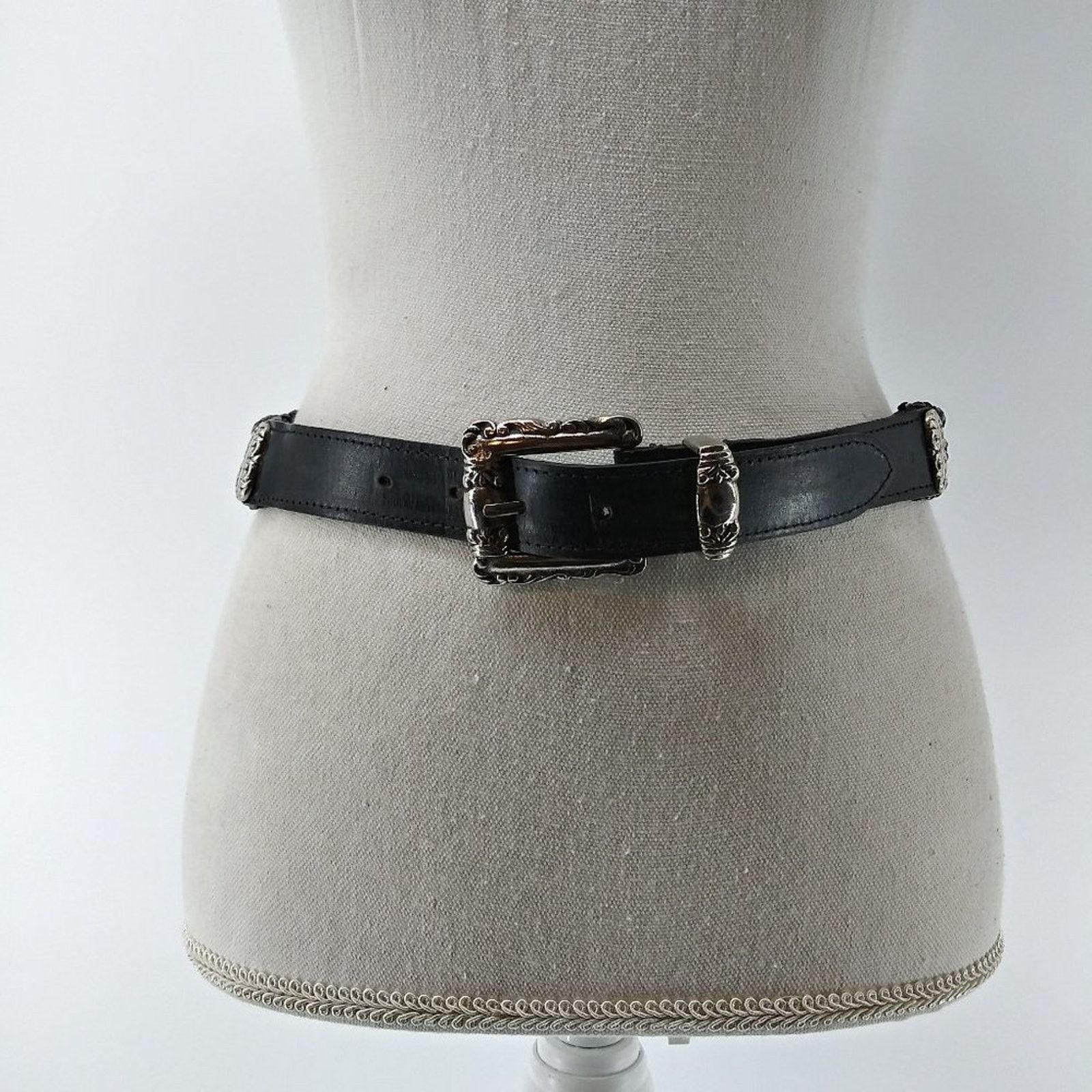 Vintage Women's Braided Triple Rope & Hardware Leather Belt S Size ONE SIZE - 9 Thumbnail