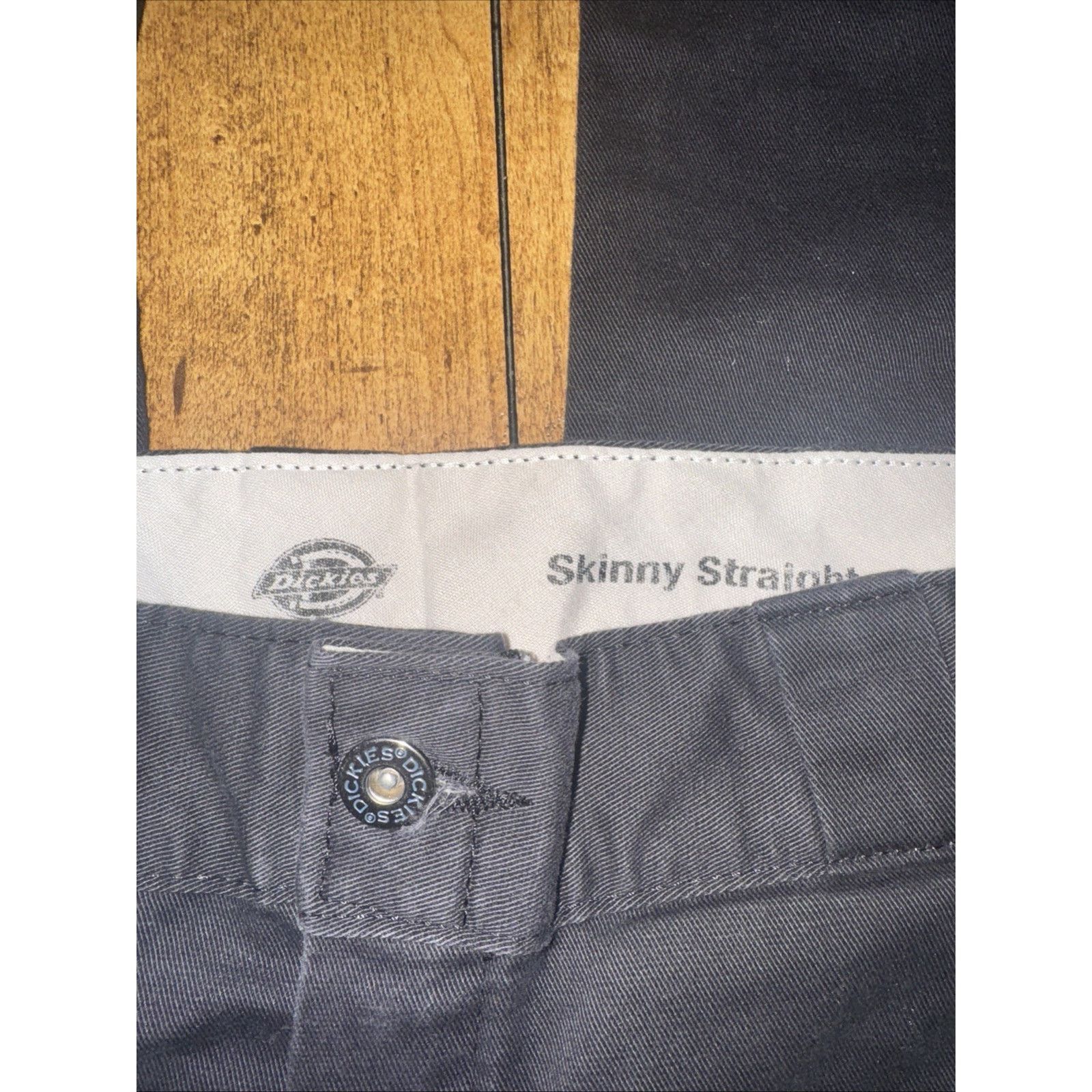 Dickies × Vintage Dickies Skinny Straight Chino Pants Black 33x30 Size US 33 - 4 Thumbnail