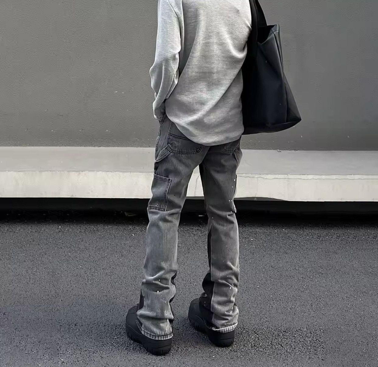 Japanese Brand × Vintage Skinny Jeans Men Street Splash-ink Fashion Size US 30 / EU 46 - 4 Thumbnail
