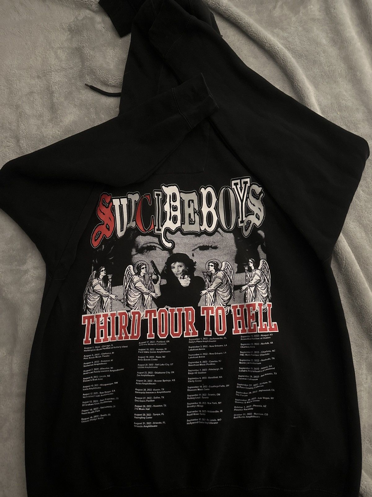G59 Records Greyday tour 2022 black hoodie uicieboys G59 Grailed