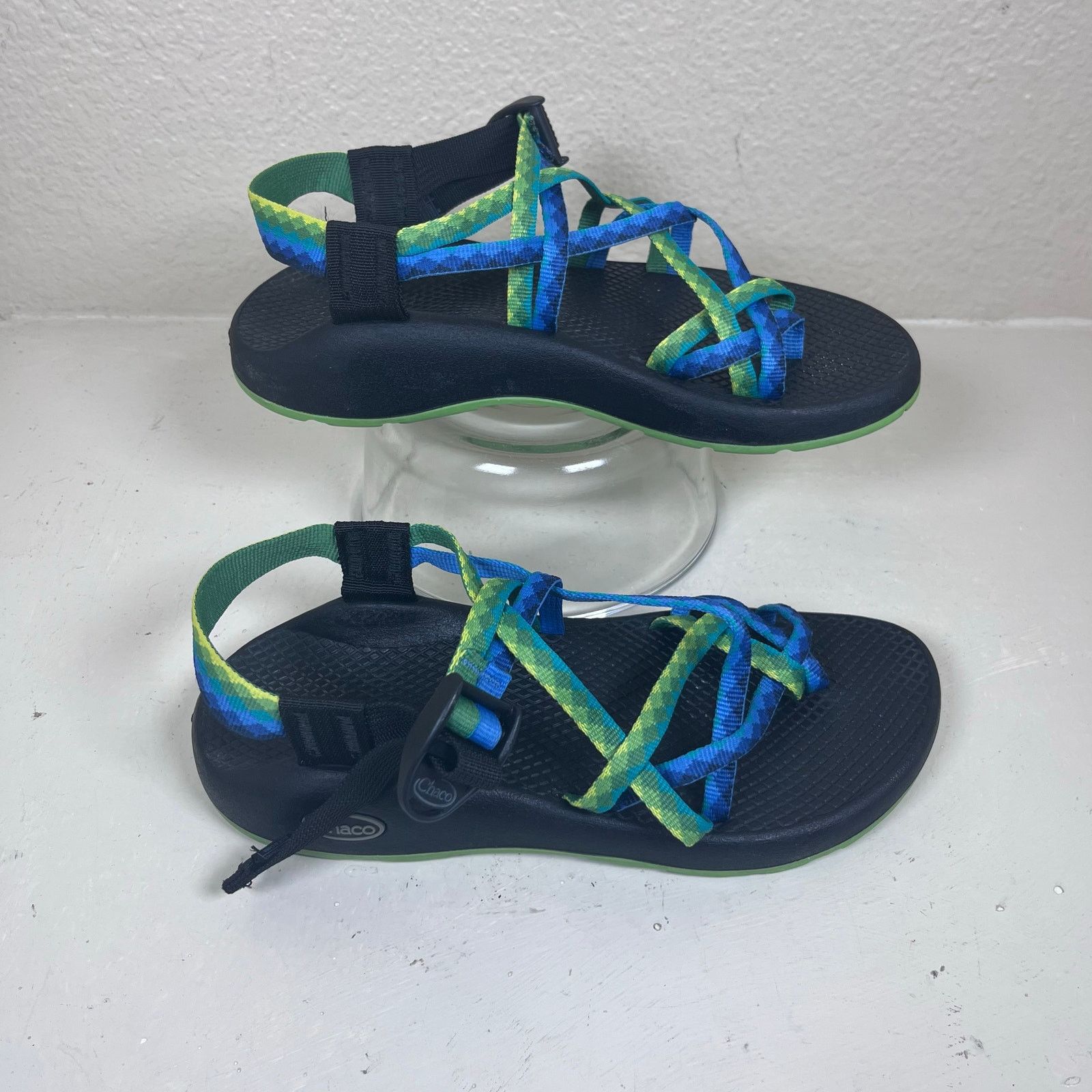 Chaco Chaco Women's ZX/2 River Rafting Sandals Blue Green Size US 7 / IT 37 - 2 Thumbnail