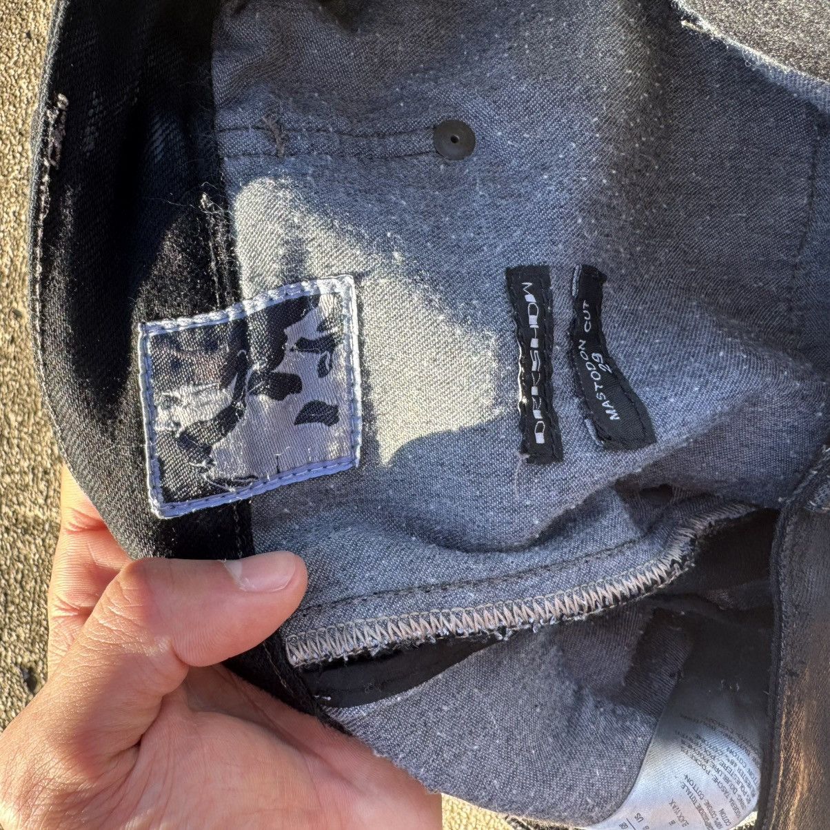 Rick Owens Drkshdw Rick Owens Mastodon Cut Waxed Denim SS17 Size US 29 - 5 Thumbnail