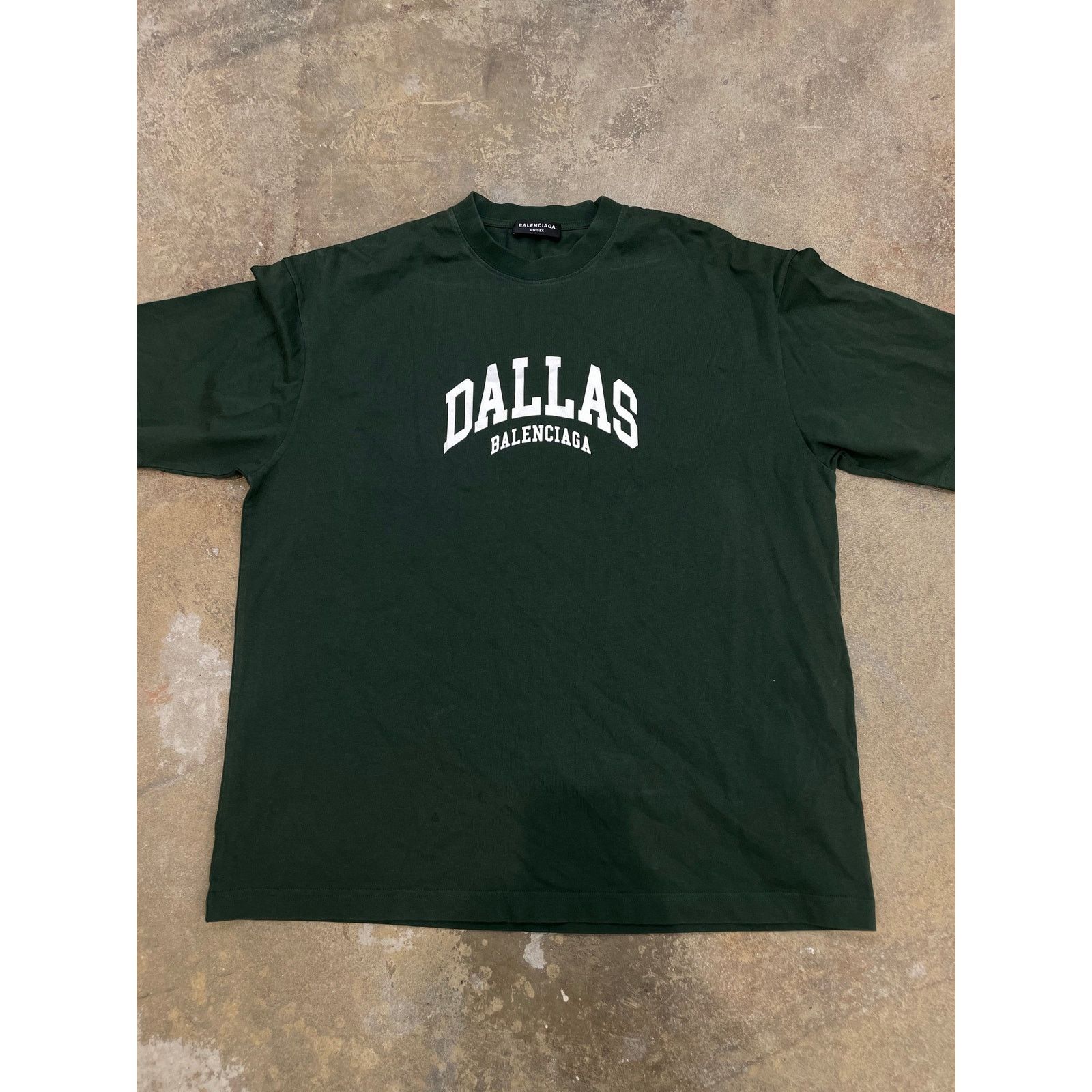 Balenciaga Balenciaga Tee Dark Green Dallas New Medium With Tags Size US M / EU 48-50 / 2 - 1 Thumbnail
