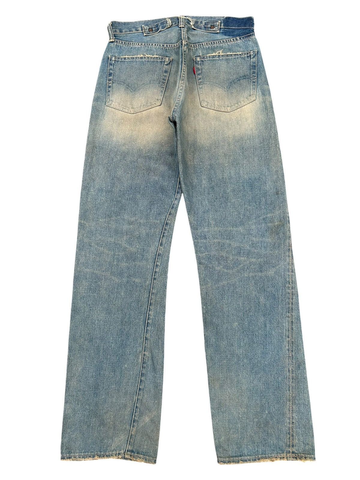 Kapital Buckle Back Vintage Levis Big E Selvedge Rusty Denim Jeans Size US 32 / EU 48 - 4 Thumbnail