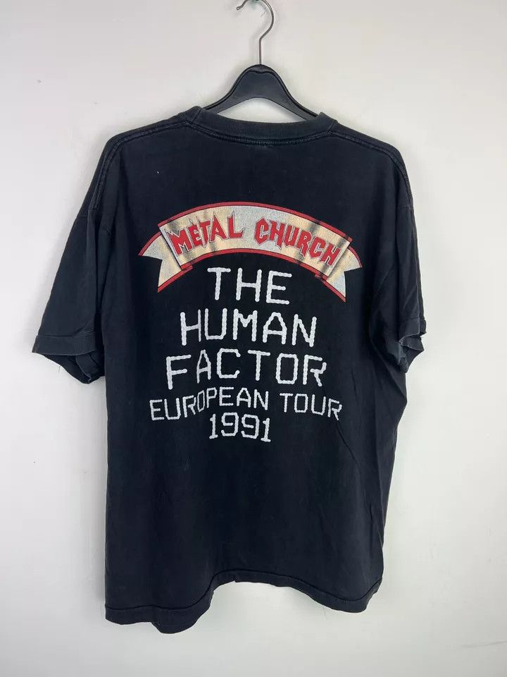 Vintage Rare Vintage Metal Church The Human Factor European Tour Size US XL / EU 56 / 4 - 3 Thumbnail