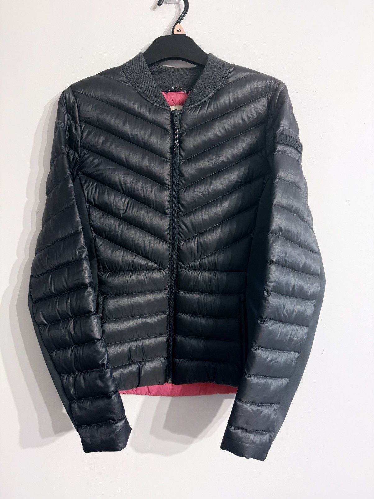 Hollister Hollister Gray Down Rain Jacket, Size S Size S / US 4 / IT 40 - 1 Thumbnail