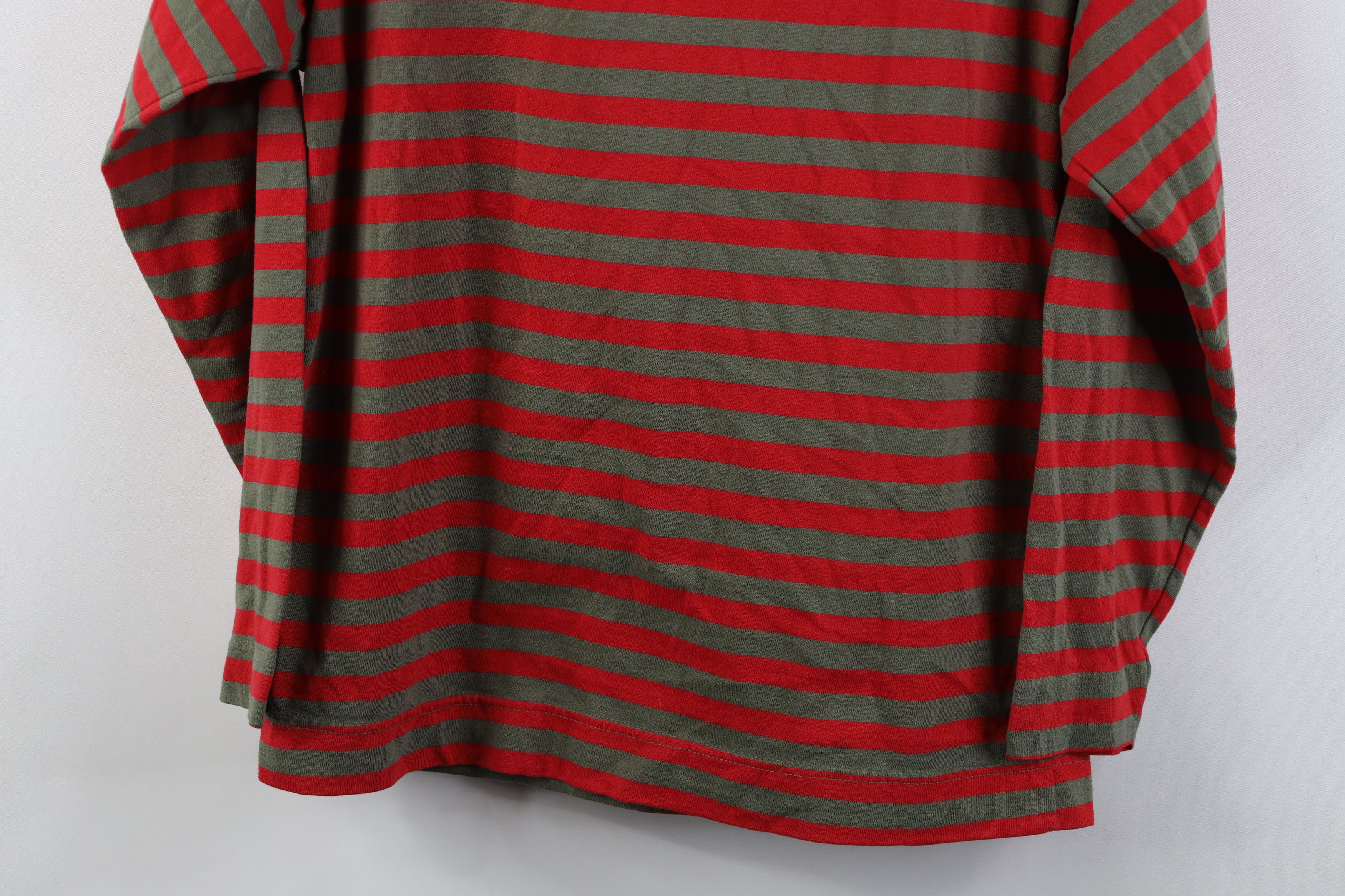 Vintage Vintage 70s Streetwear Striped Mock Neck Long Sleeve T-Shirt Size M / US 6-8 / IT 42-44 - 10 Thumbnail
