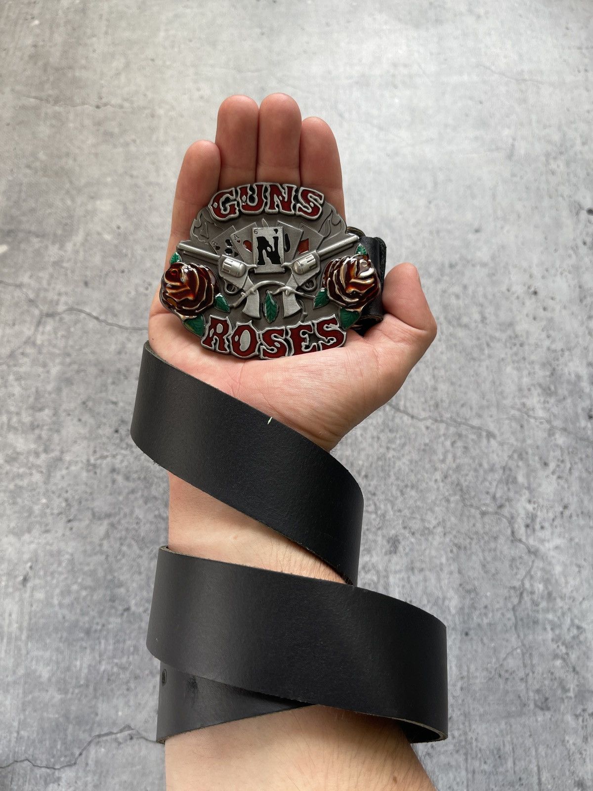 Japanese Brand Gans N’ Roses Belt Y2K Leather Size ONE SIZE - 2 Thumbnail