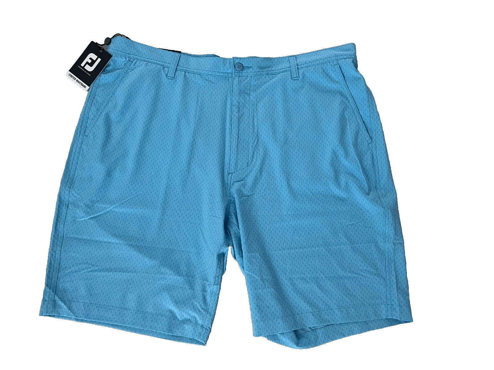 Footjoy FootJoy 28520 Tonal Print Golf Shorts True Blue ( 40 ) Size US 40 / EU 56 - 2 Thumbnail