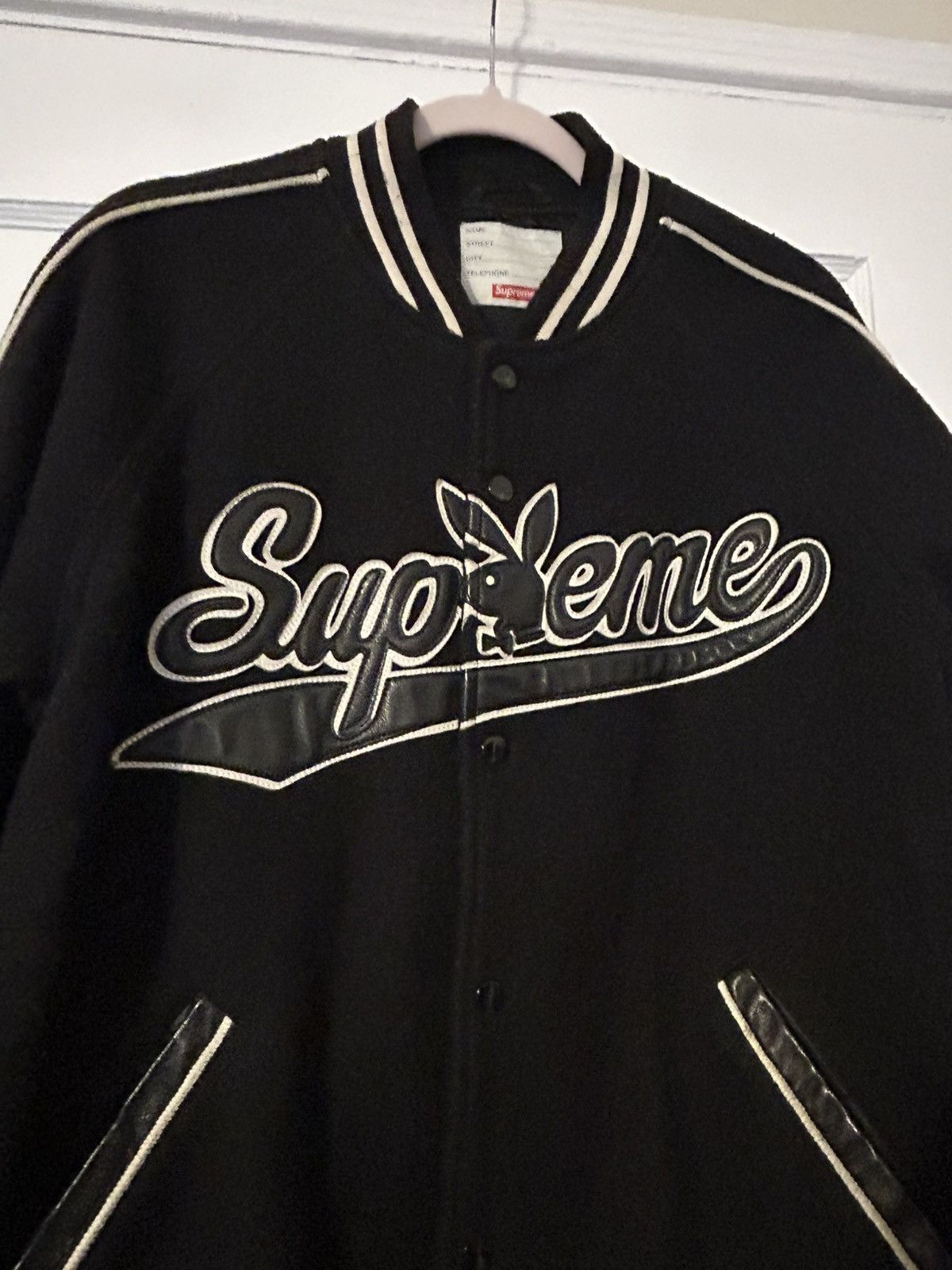 Supreme Playboy Wool Varsity Jacket