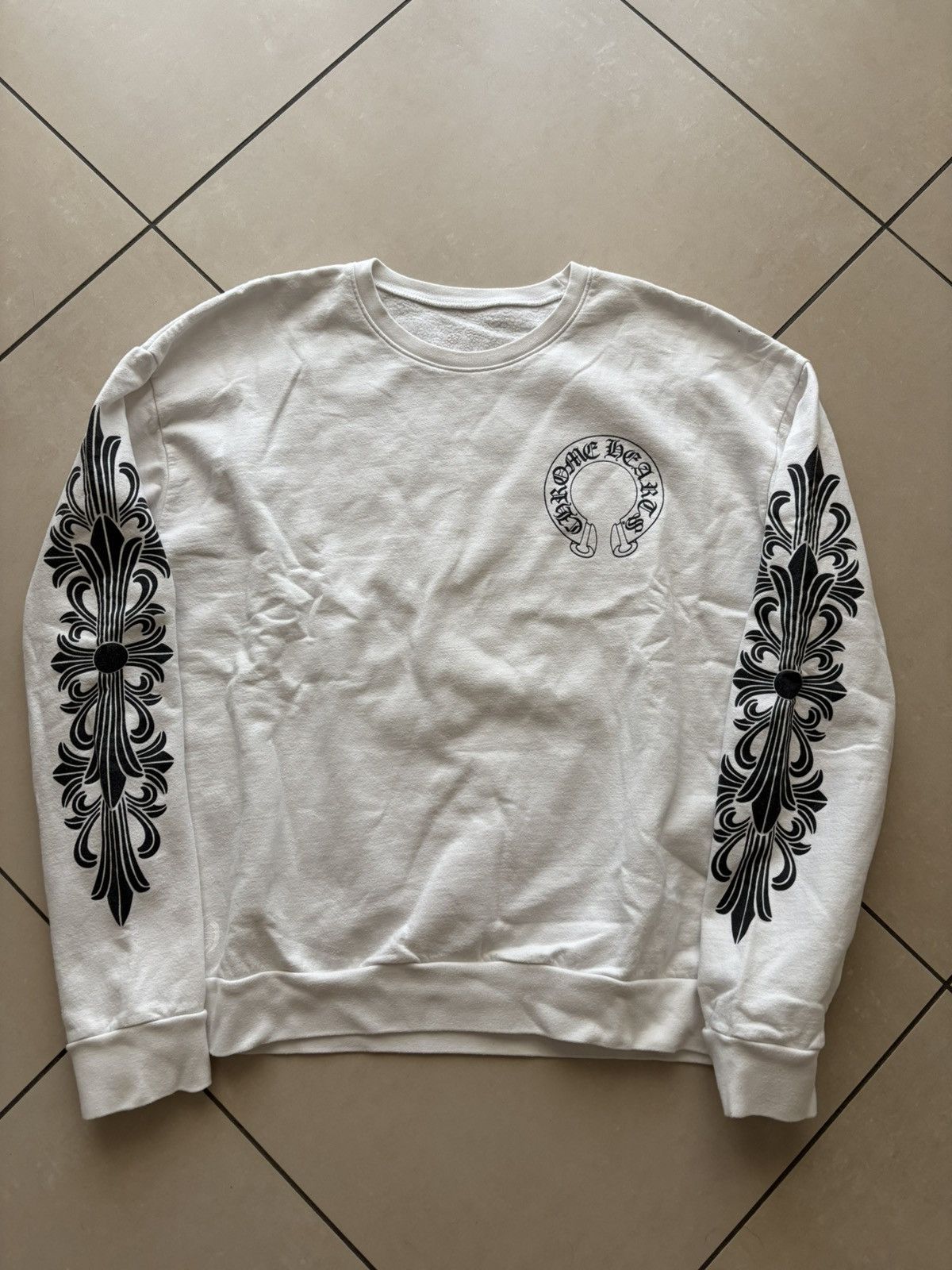 Chrome Hearts Chrome Hearts Floral crewneck Size US S / EU 44-46 / 1 - 2 Thumbnail