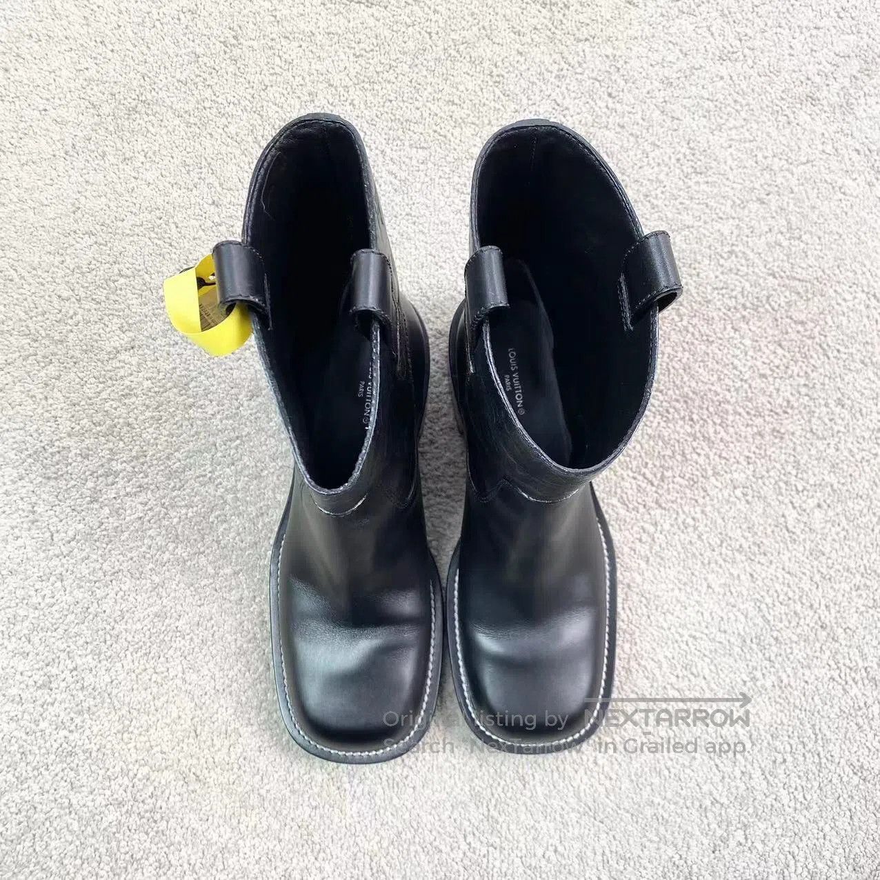 Louis Vuitton Louis Vuitton Old-Fashioned Embossed Ankle Boots, Mid-Calf Size US 6.5 / IT 36.5 - 3 Thumbnail