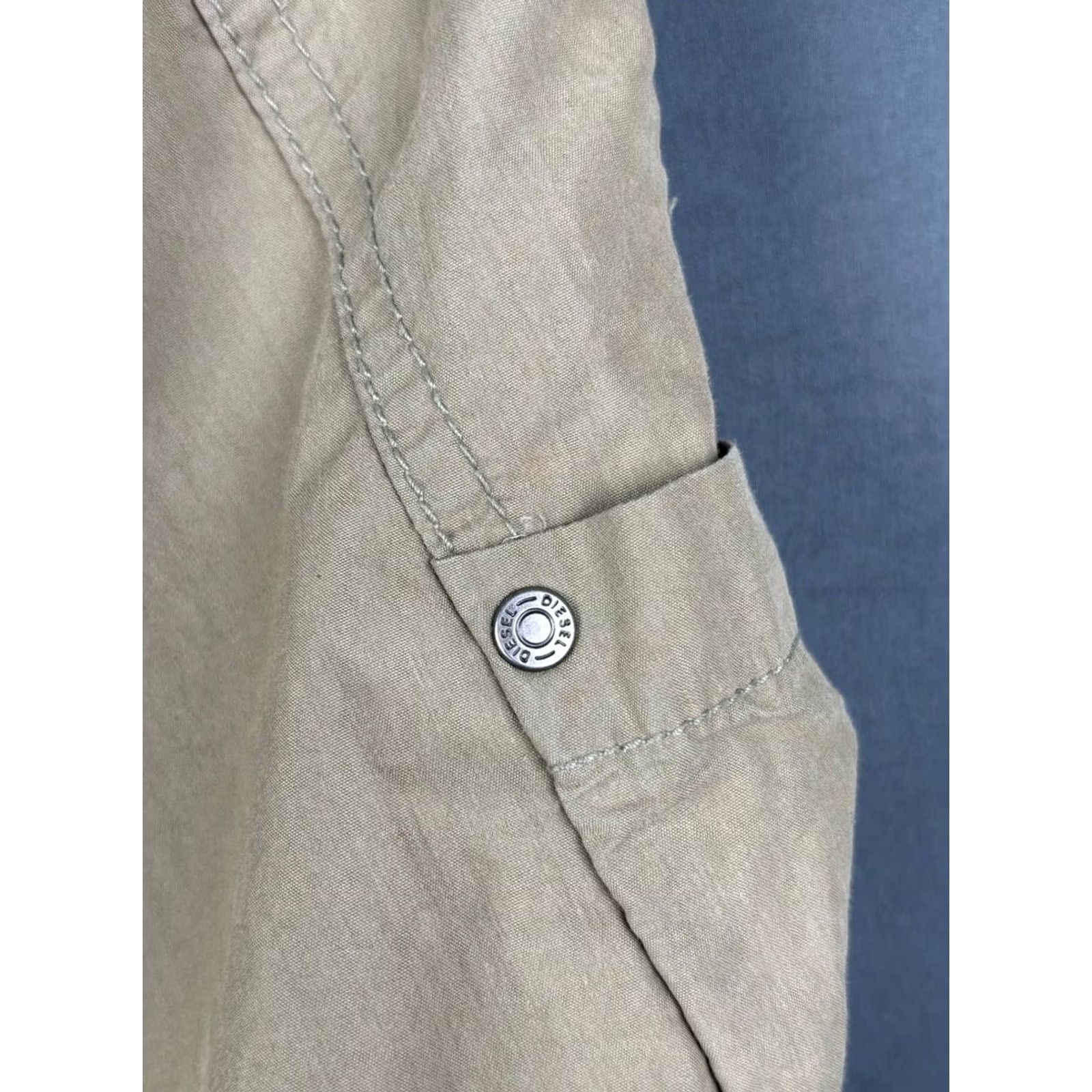 Diesel Diesel Pants Women Beige Cotton 28 Straight Leg Pockets Zipper Regular Pant 28 Mens Womens Boys Girls Size 28" / US 6 / IT 42 - 5 Thumbnail