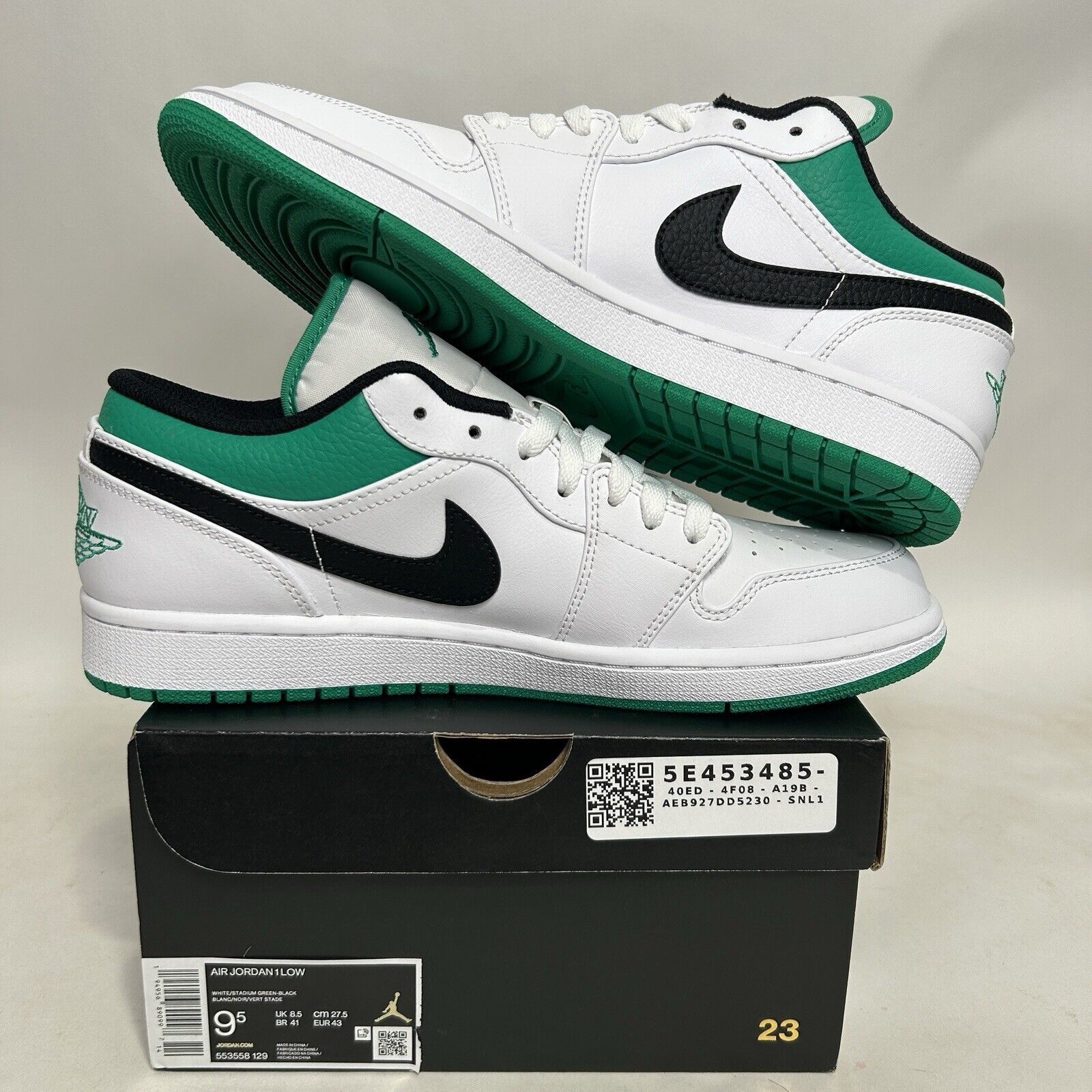 Nike Nike Air Jordan 1 Low Retro “Stadium Green” 2024 Size US 9.5 / EU 42-43 - 3 Thumbnail