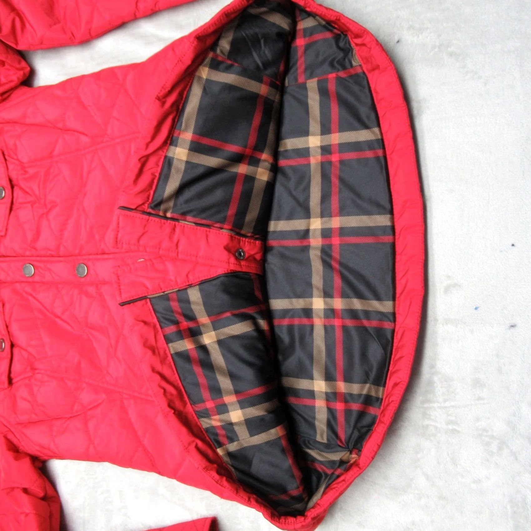 Pendleton Pendleton Red Quilted Barn Jacket Womens Small Snap Front Plaid Lined Classic Size S / US 4 / IT 40 - 2 Thumbnail