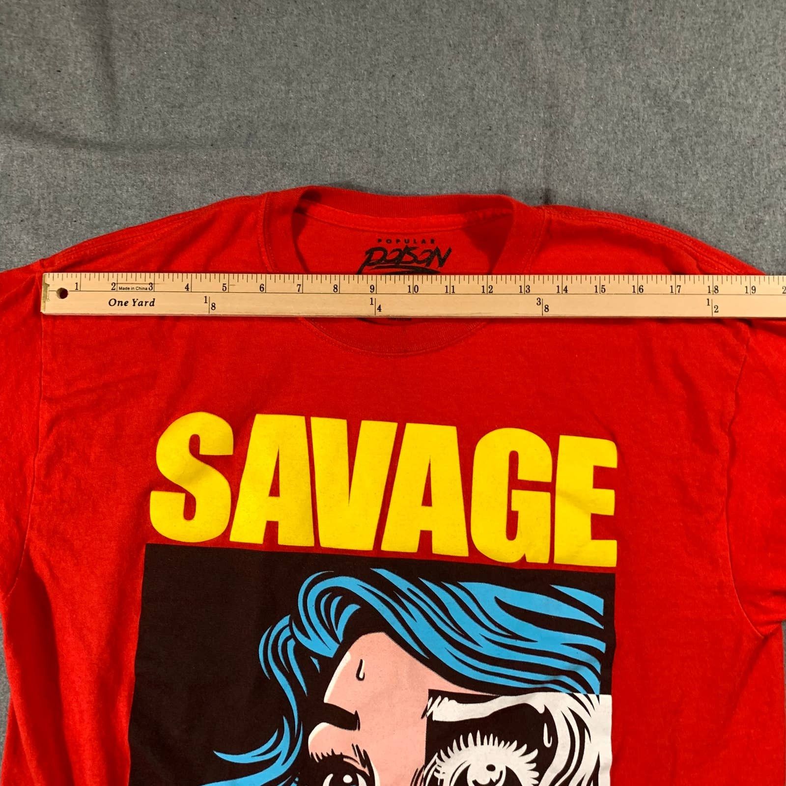 Other Popular Poison Savage Shirt Women Large Red Short Sleeve Size L / US 10 / IT 46 - 6 Thumbnail