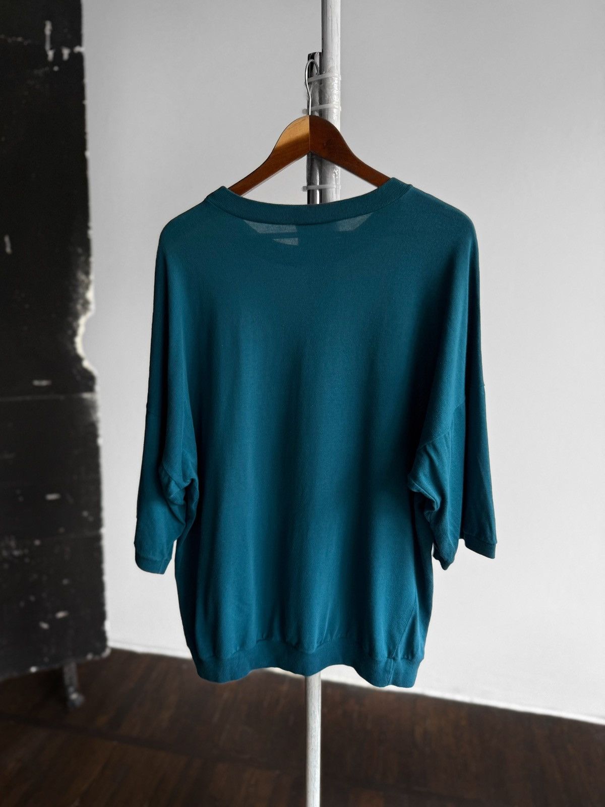 Adidas Adidas Unisex Trefoil Vintage Teal Oversized Shirt Top Size US L / EU 52-54 / 3 - 2 Thumbnail