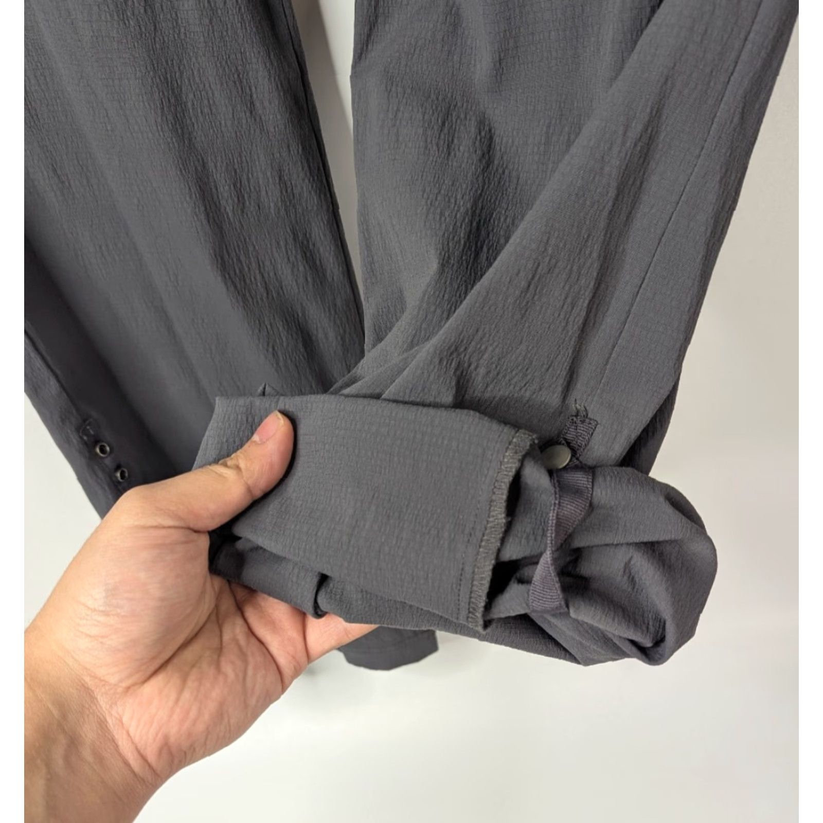 Prana PrAna Women's Pants Gray Convertible Cargo Hiking Regular 10 Roll Up Quick Dry Nylon Spandex Size 32" / US 10 / IT 46 - 3 Thumbnail