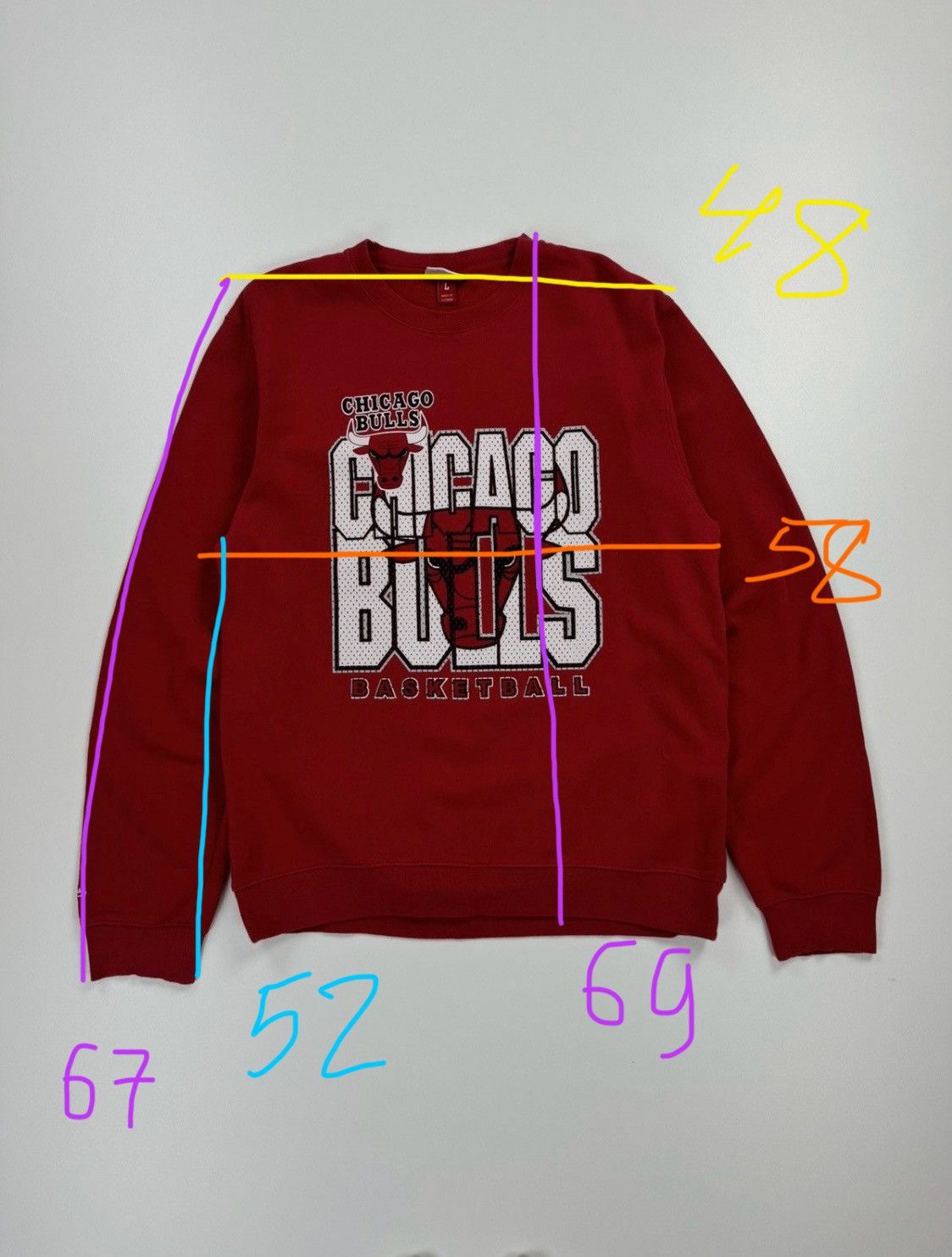 Mitchell & Ness Chicago Bulls Sweatshirt Mitchell&Ness long sleeve pullover Size US L / EU 52-54 / 3 - 8 Thumbnail