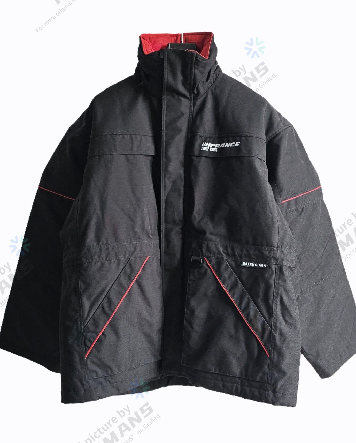 Balenciaga Balenciaga Technical Parka Coat Black High Collar Size 46 Size US M / EU 48-50 / 2 - 2 Thumbnail