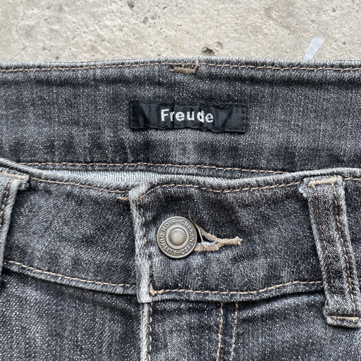 Japanese Brand Vintage Japanese Jeans Black Faded Denim Pants W31x30 Size US 31 - 7 Thumbnail
