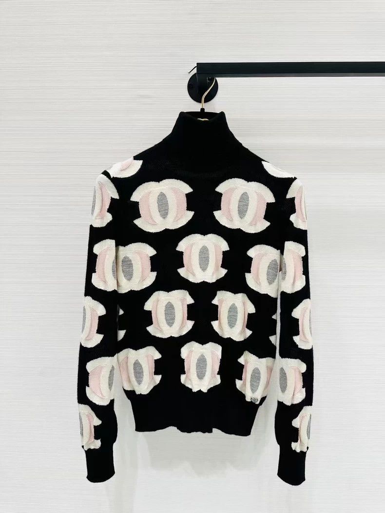 Chanel Chanel Full logo knitted undershirt sweater Size XXS / US 00 / IT 34 - 1 Thumbnail