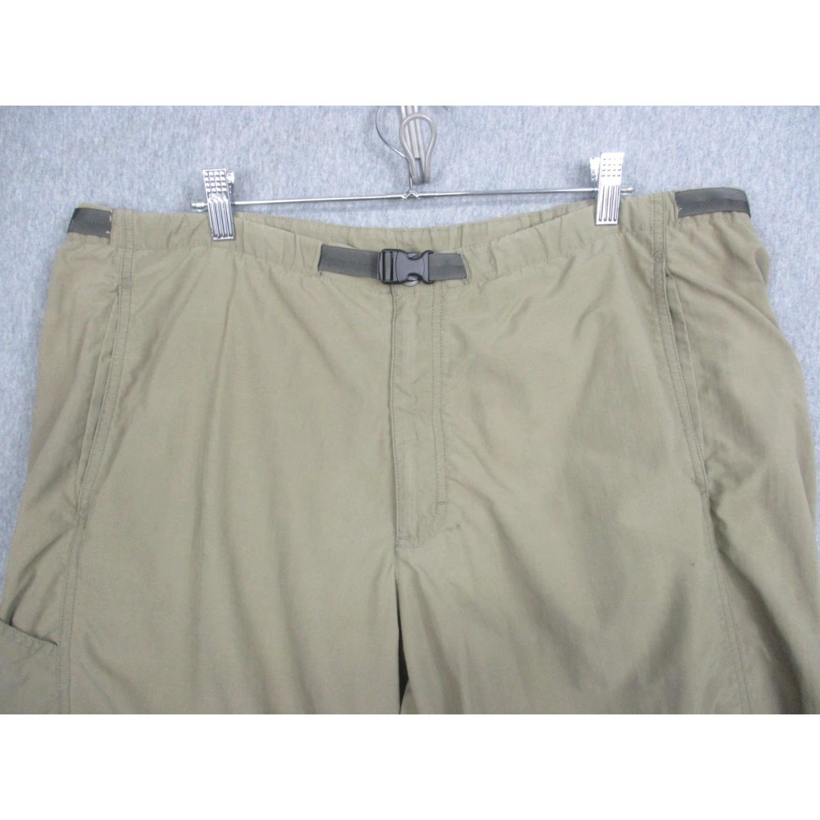 Patagonia Patagonia Pants Mens XL Green Nylon Hiking Adjustable Waist Belted Pocket Straight Leg Khaki Outdoor Travel Casual Activewear Size US 36 / EU 52 - 2 Thumbnail