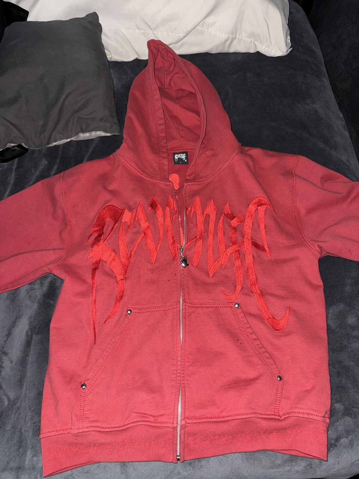 Revenge X KILL CONTRAST ZIP HOODIE Size US L / EU 52-54 / 3 - 6 Thumbnail