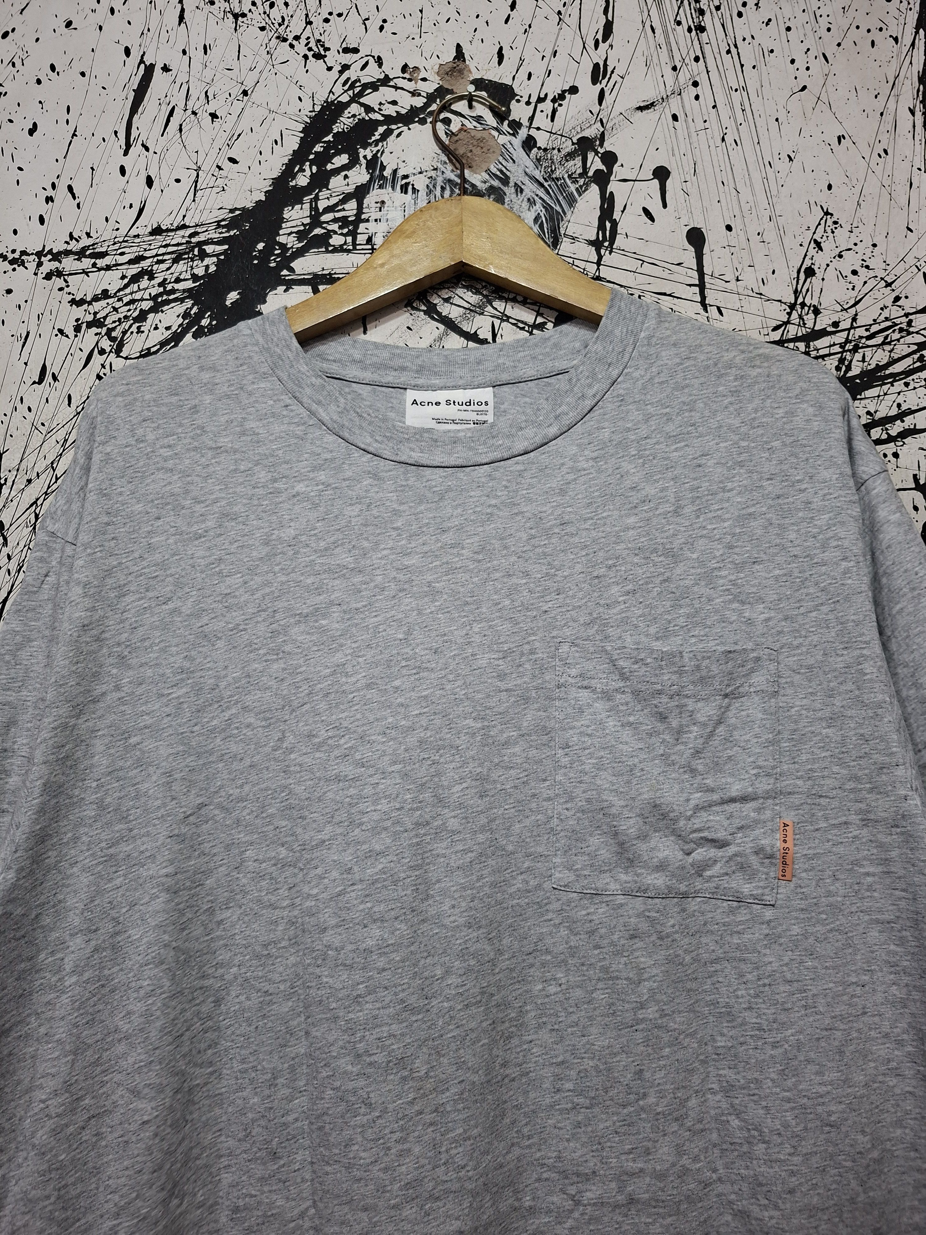 Acne Studios ACNE STUDIOS FLORAGATAN 13 STOCKHOLM GRAY T-SHIRT Size US M / EU 48-50 / 2 - 3 Thumbnail