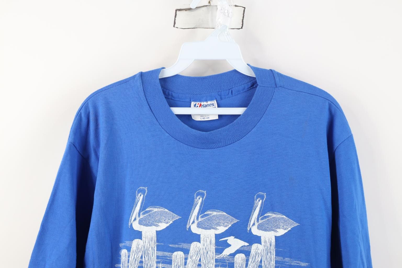 Vintage Vintage 80s Streetwear Beach Florida Pelicans T-Shirt USA Size US L / EU 52-54 / 3 - 2 Thumbnail