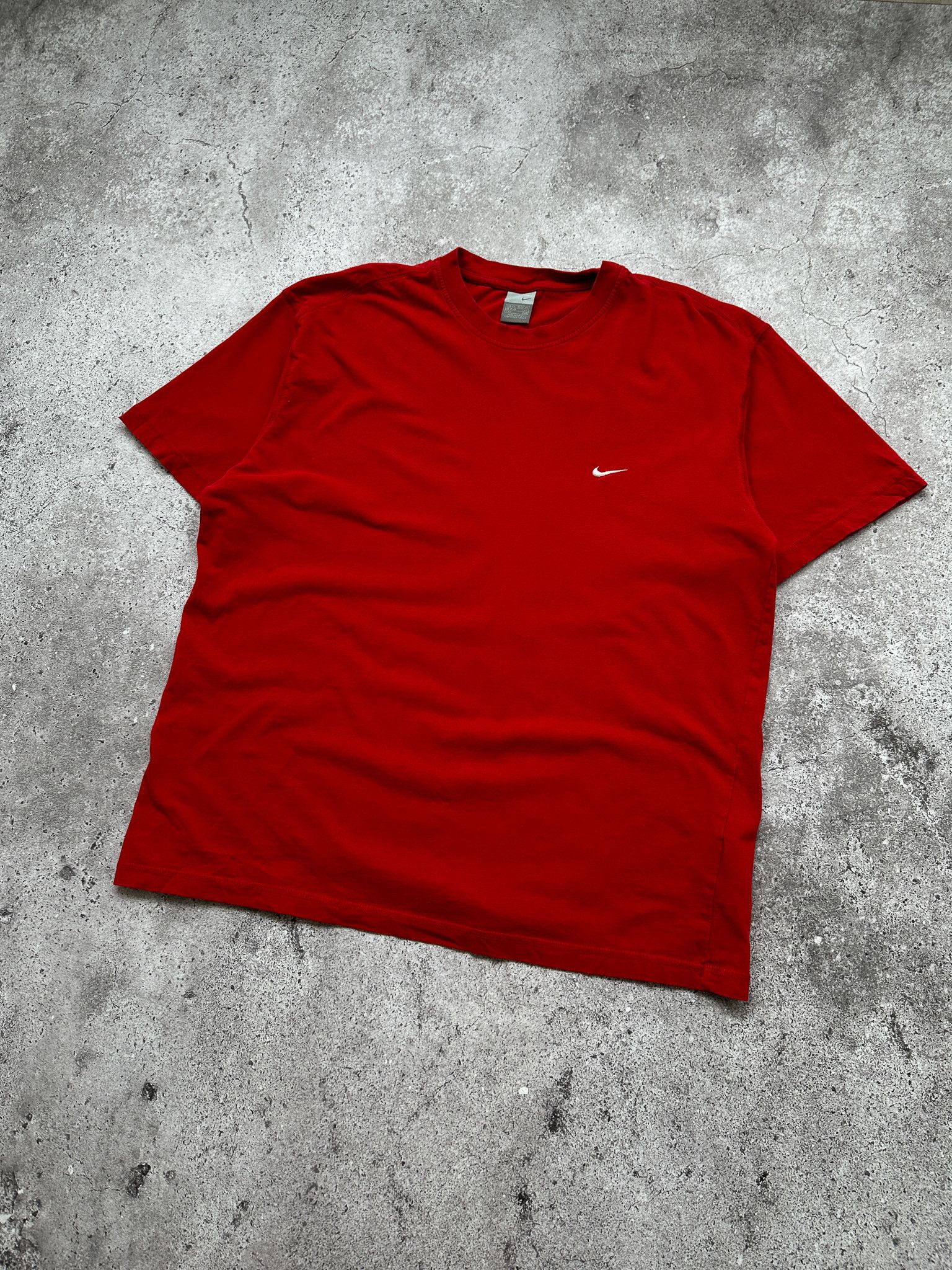 Nike Vintage Nike Swoosh Red Tee Shirt Size XL XXL Size US XL / EU 56 / 4 - 1 Thumbnail
