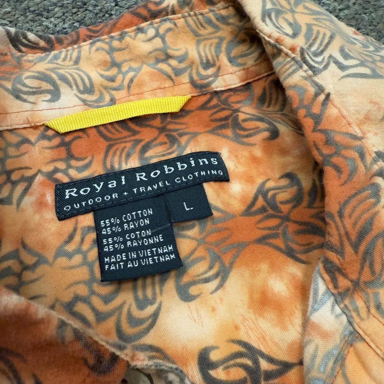 Royal Robbins Y2K Tribal Patterned Button Up Size US L / EU 52-54 / 3 - 3 Thumbnail