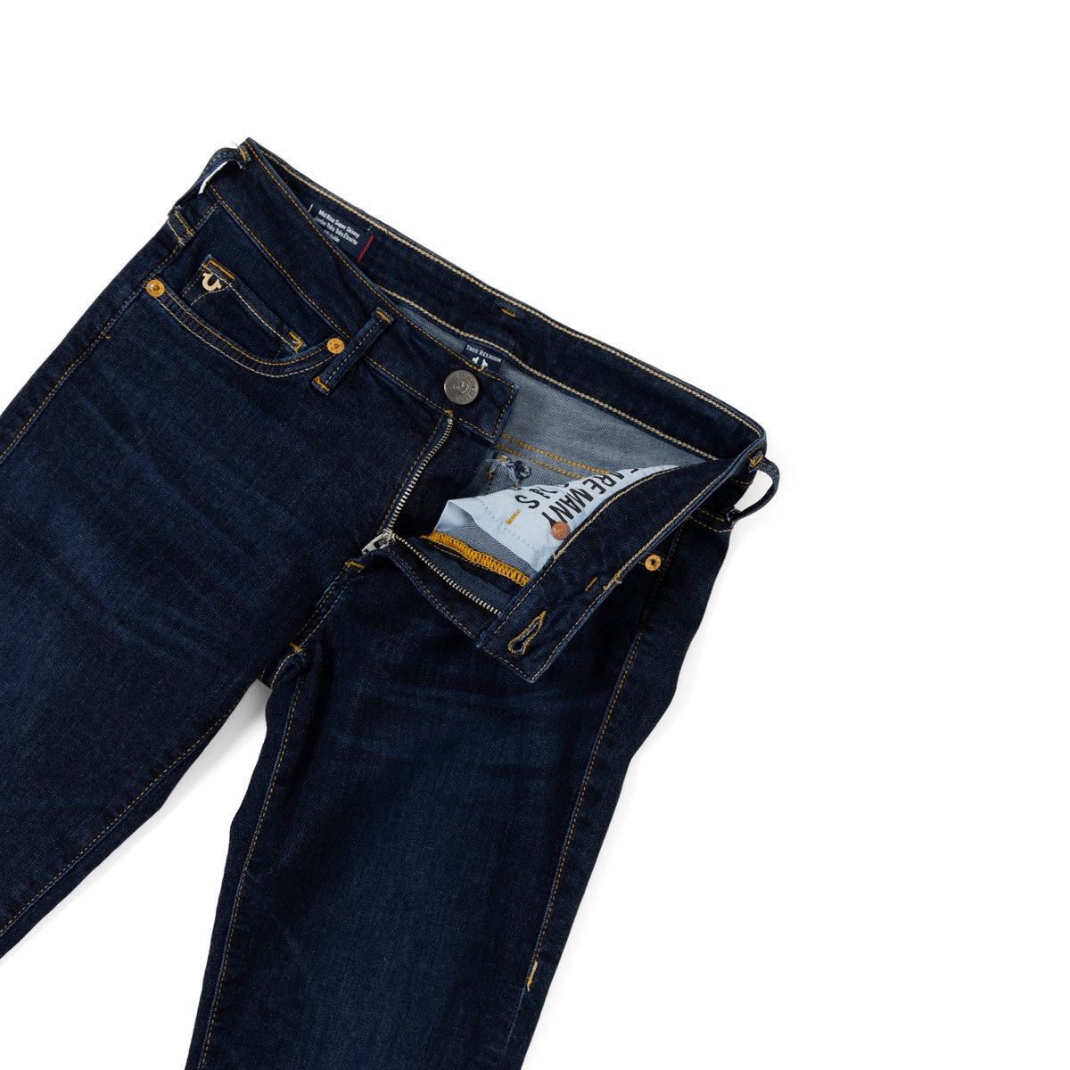 True Religion True Religion New Halle Womens Jeans Dark Blue Stretch Slim Size 28" / US 6 / IT 42 - 3 Thumbnail