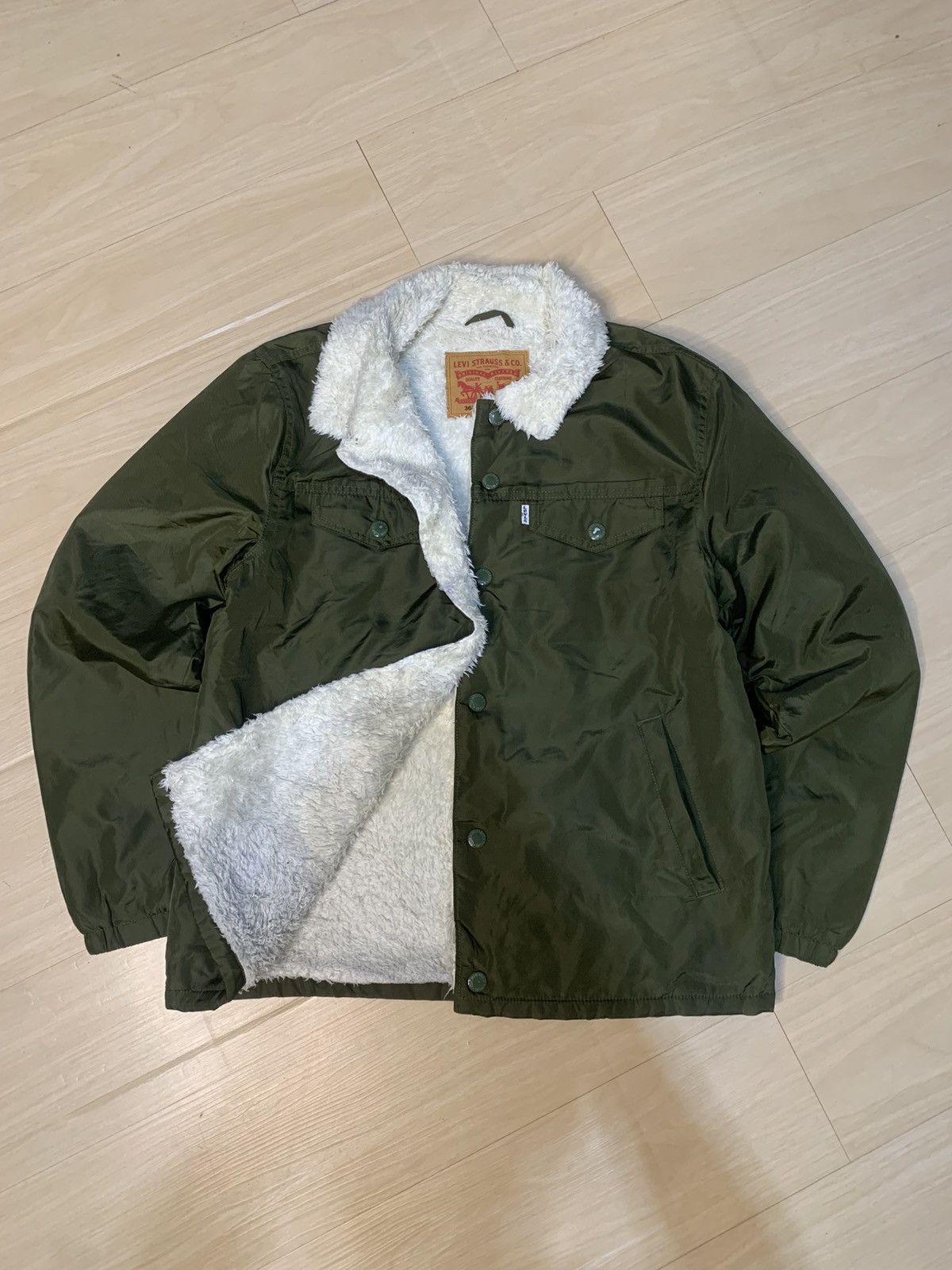 Levi's Levis Sherpa Tangker Jacket Size US M / EU 48-50 / 2 - 2 Thumbnail