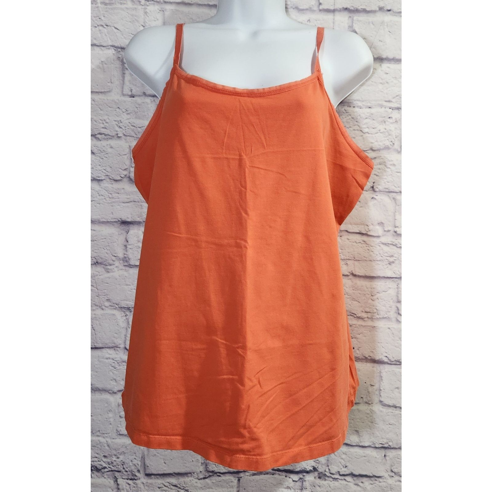 Other Lane Bryant Orange Adjustable Spaghetti Strap Tank Top 14 16 Size XL / US 12-14 / IT 48-50 - 1 Thumbnail