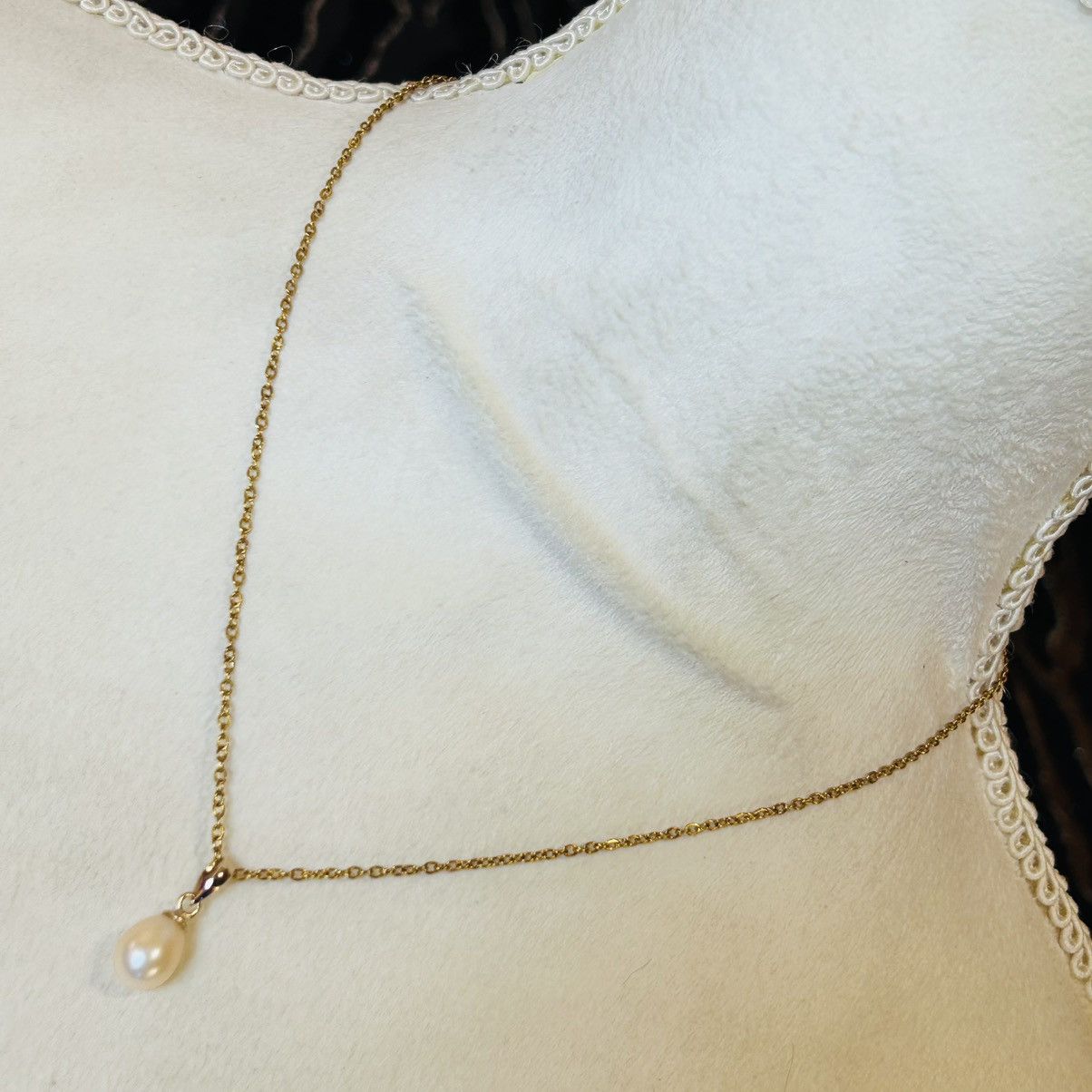 Handmade Handcrafted genuine fresh water pearl pendant necklace Size ONE SIZE - 1 Thumbnail