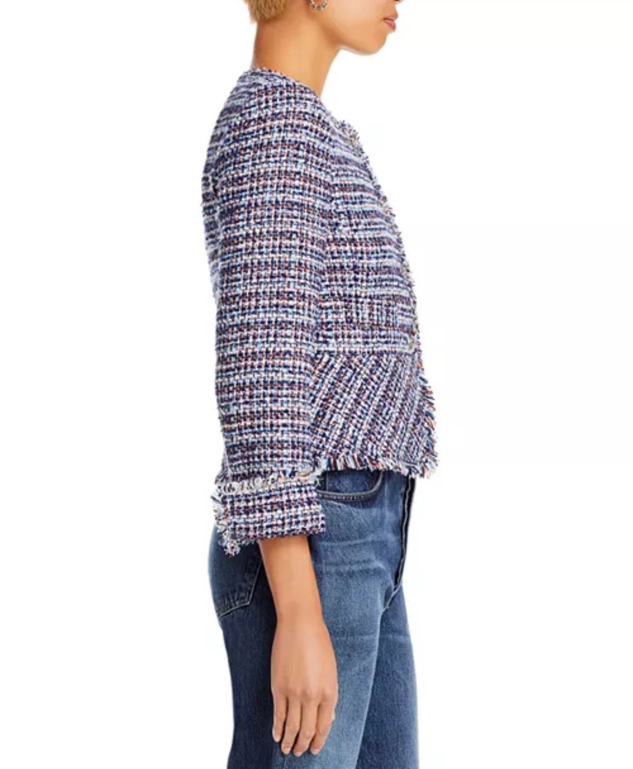 Derek Lam 10 Crosby Elizabeth Tweed Peplum Jacket size 00