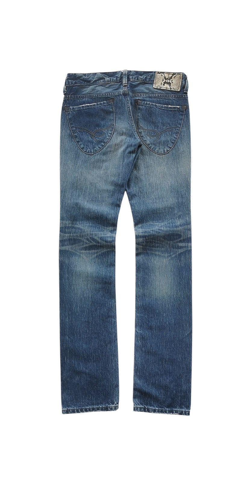 Tornado Mart Edwin Distressed Crash Denim Size 29" - 3 Thumbnail
